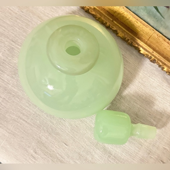 Vintage Murano Seguso Jade Alabastro Glass Perfume Bottle & Stopper - Picture 8 of 8